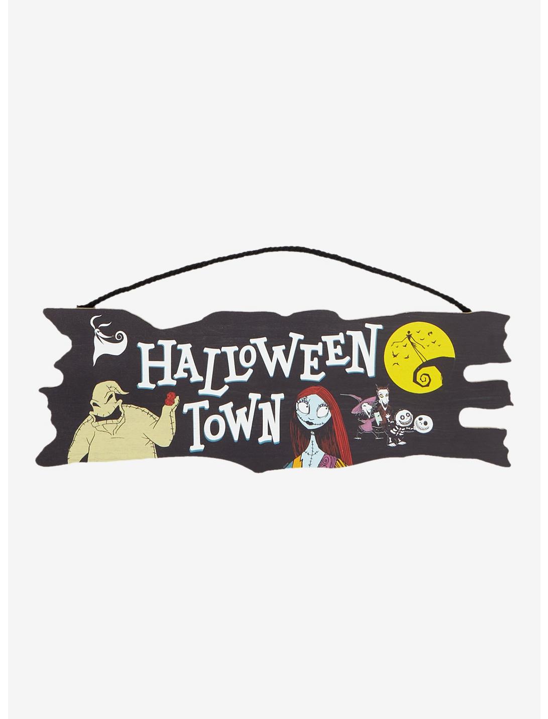 Disney The Nightmare Before Christmas Halloween Town Hanging Wall Sign - BoxLunch Exclusive, , hi-res