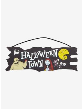 Disney The Nightmare Before Christmas Halloween Town Hanging Wall Sign - BoxLunch Exclusive, , hi-res