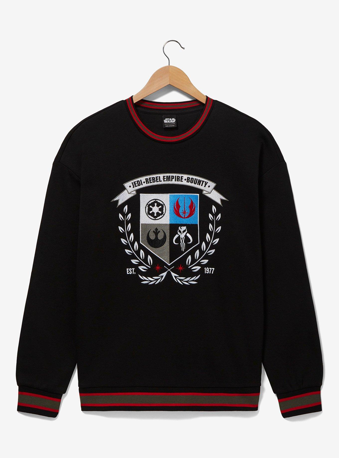 Star Wars Icons Crest Crewneck, BLACK, hi-res