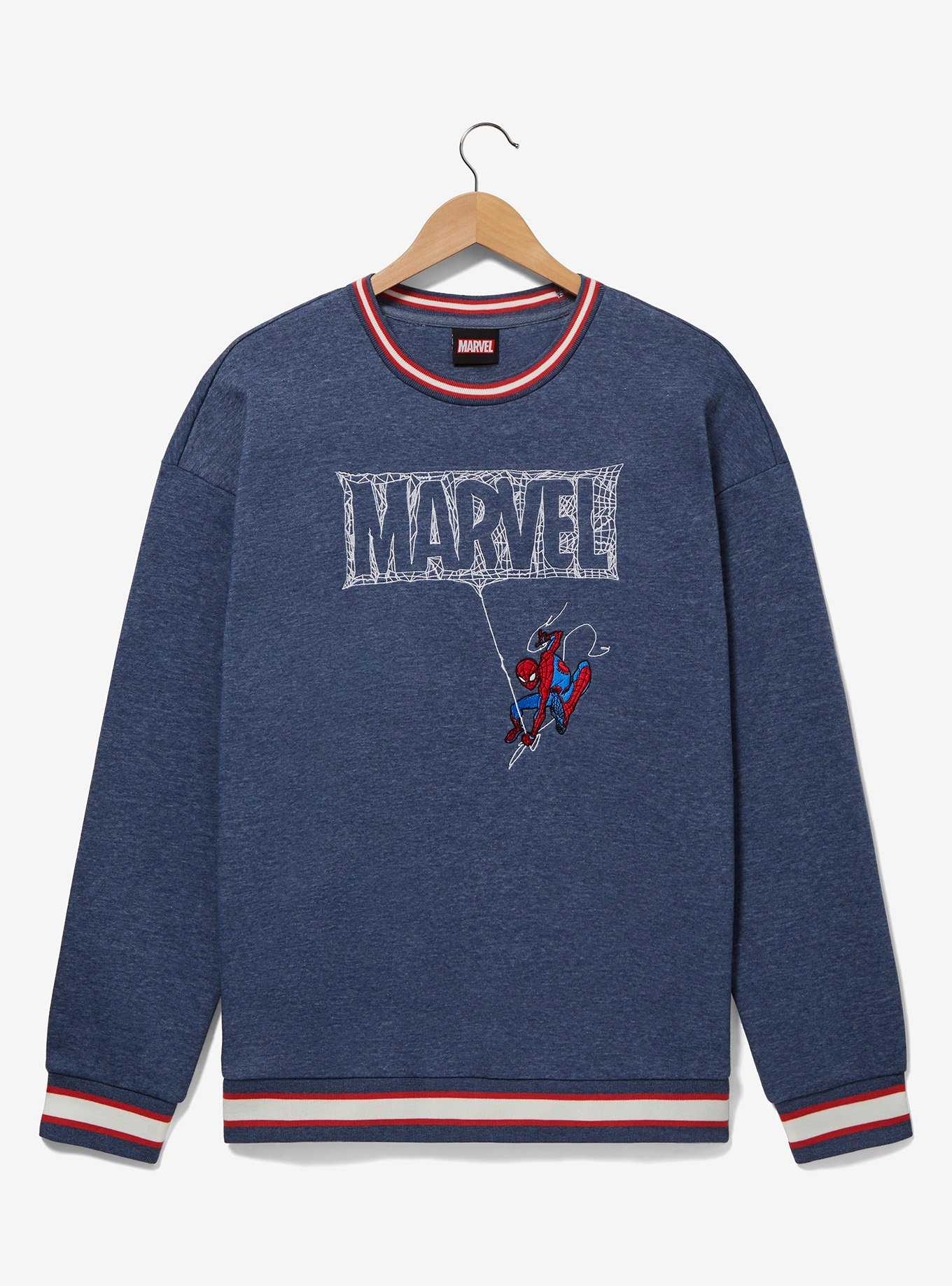 Marvel Spider-Man Web Logo Crewneck - BoxLunch Exclusive