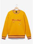 Disney Winnie the Pooh Oh Bother Honeycomb Crewneck - BoxLunch Exclusive, MUSTARD, hi-res