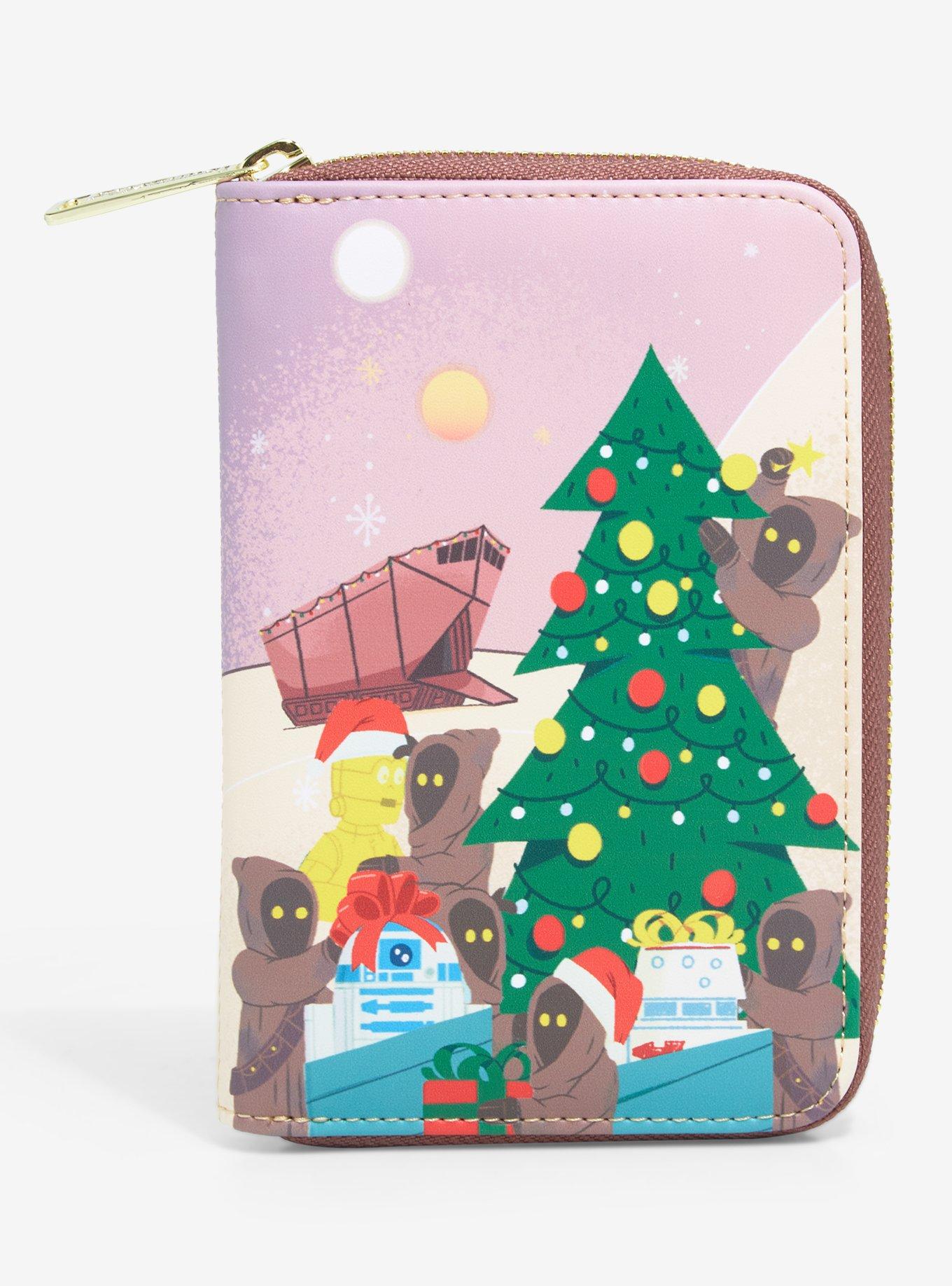 Loungefly Star Wars Jawa Christmas Tree Small Zip Wallet - BoxLunch Exclusive, , hi-res