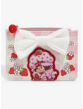 Strawberry Shortcake Gingham Bow Wallet — BoxLunch Exclusive, , hi-res
