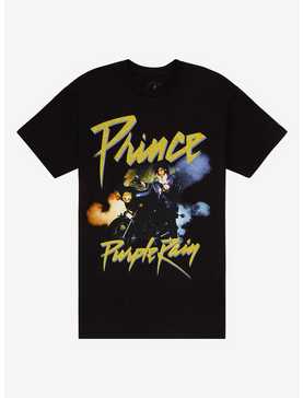 Prince Purple Rain Glitter Logo Boyfriend Fit Girls T-Shirt, , hi-res