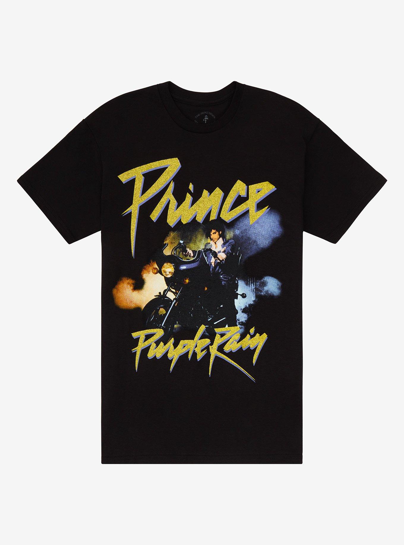 Purple rain sales shirt glitter