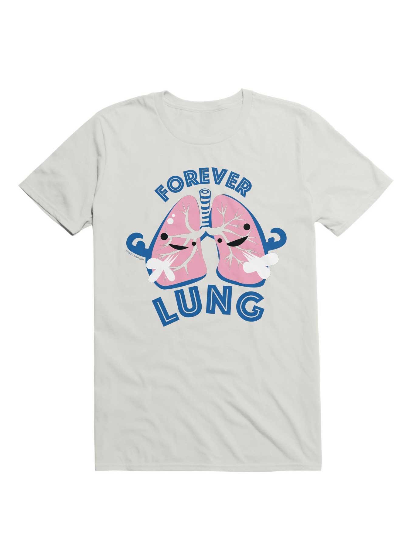 Forever Lung - Cute Lungs for Asthma COPD Pneumonia Respiratory Therapist Pulmonology Humor T-Shirt, , hi-res