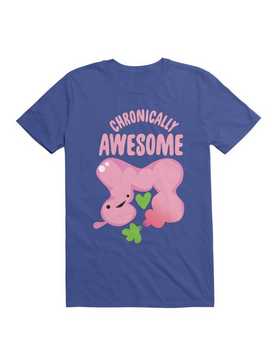 Chronically Awesome - Cute Colon Shirt for IBS Colitis Crohn's Chronic Disease Warrior T-Shirt, , hi-res