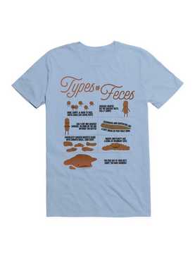 Types of Feces Poop Chart - Funny Stool Graphic T-Shirt, , hi-res