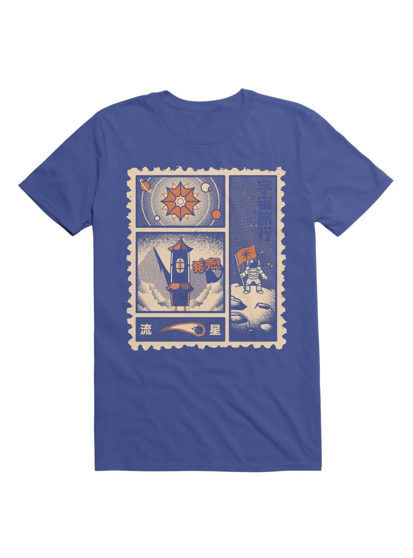 Astronaut Stamp Japanese Classic T-Shirt, , hi-res