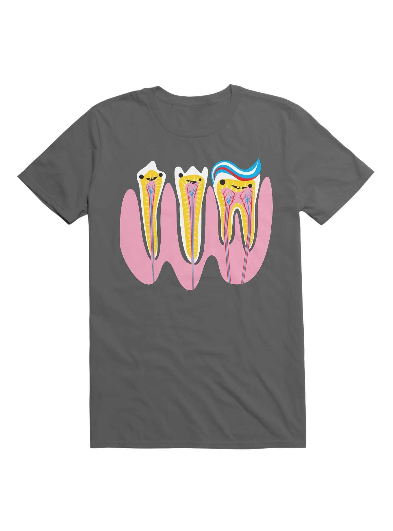 Tooth Pals Dentist Oral Surgery Pediatric Dentistry Humor T-Shirt, CHARCOAL, hi-res