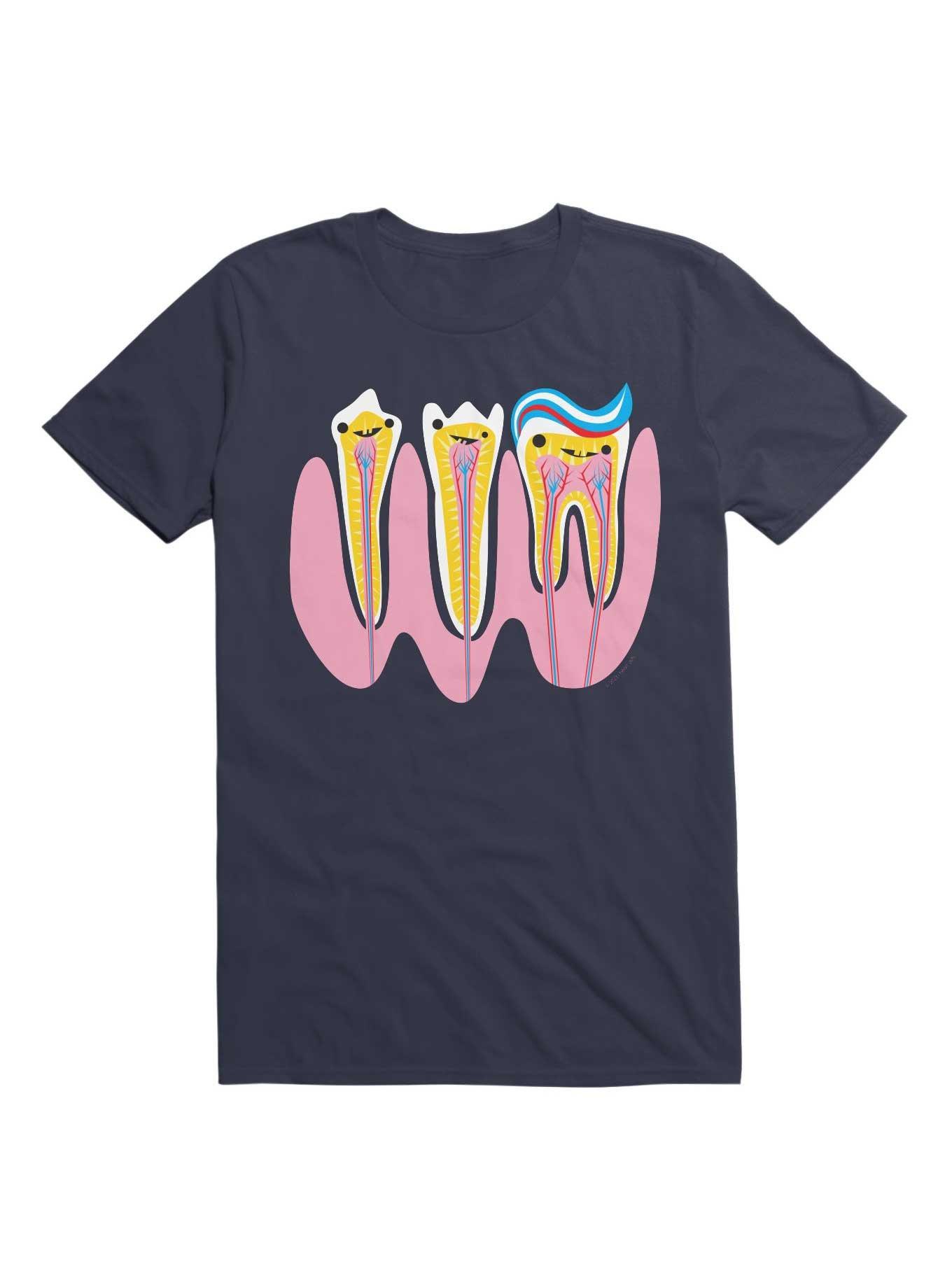 Tooth Pals Dentist Oral Surgery Pediatric Dentistry Humor T-Shirt, NAVY, hi-res