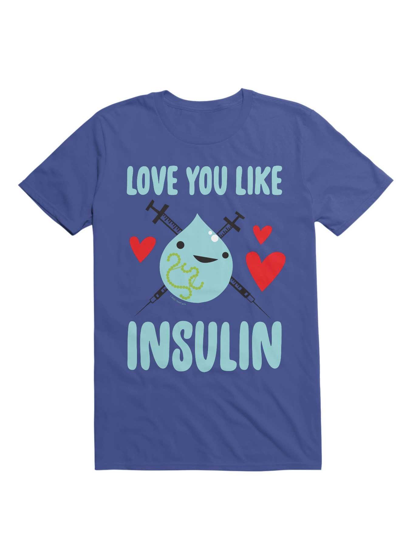 Diabetic Humor Love You Like Insulin T-Shirt, , hi-res