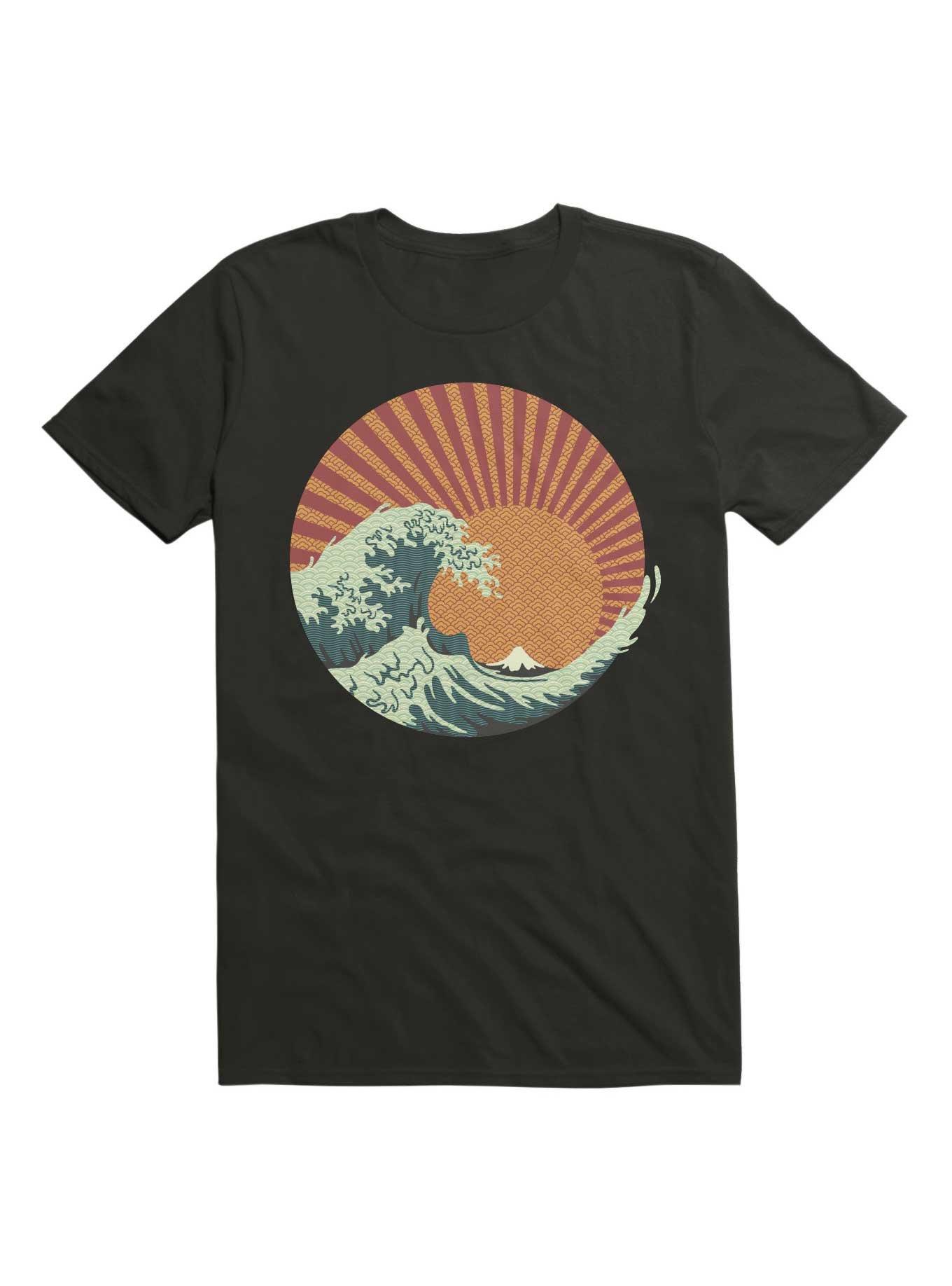 Kanagawa Wave Japanese Patterns T-Shirt, , hi-res