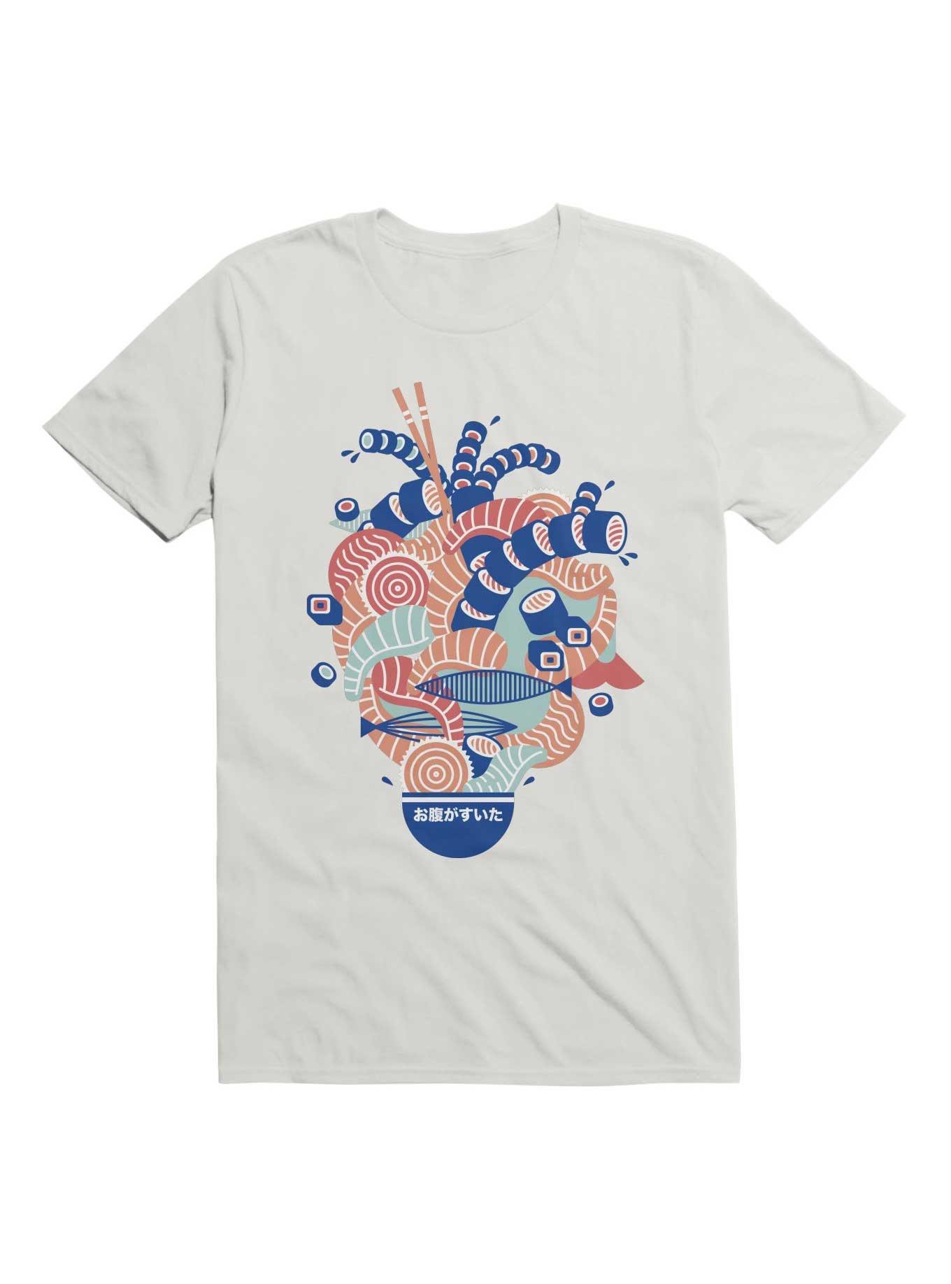 Sushi Heart Food Lover T-Shirt, , hi-res