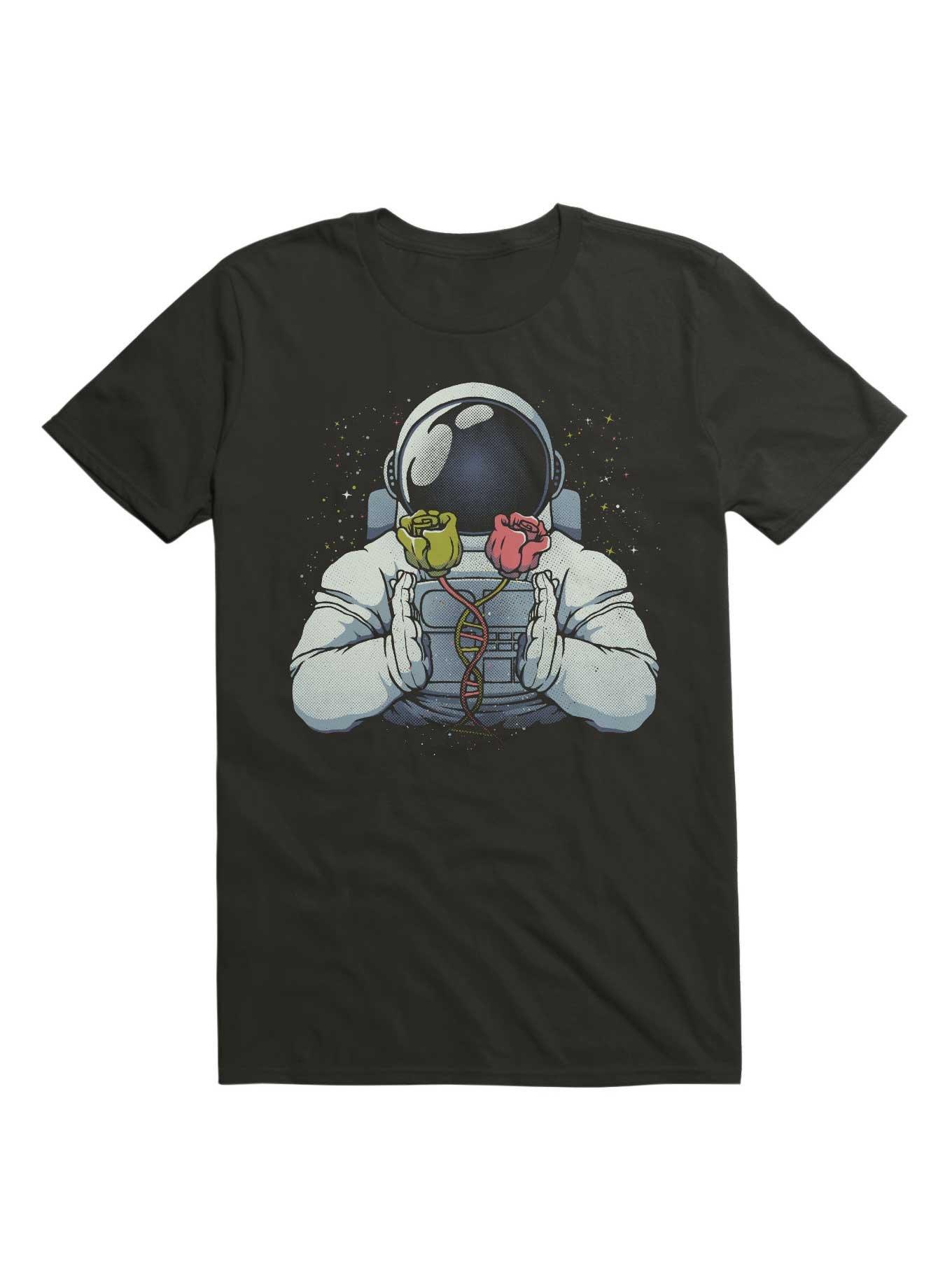 Science Astronaut DNA Roses T-Shirt, , hi-res