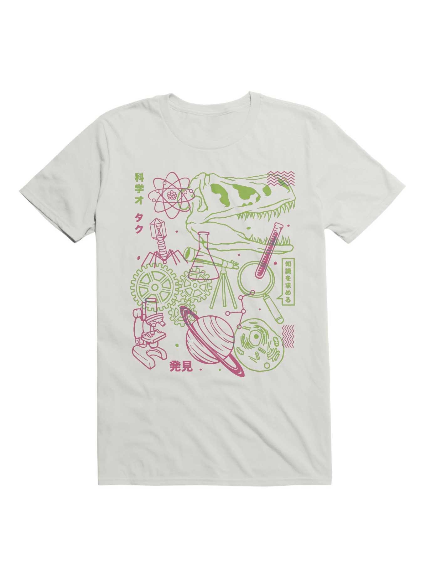 Science Elements Japanese Design T-Shirt, WHITE, hi-res