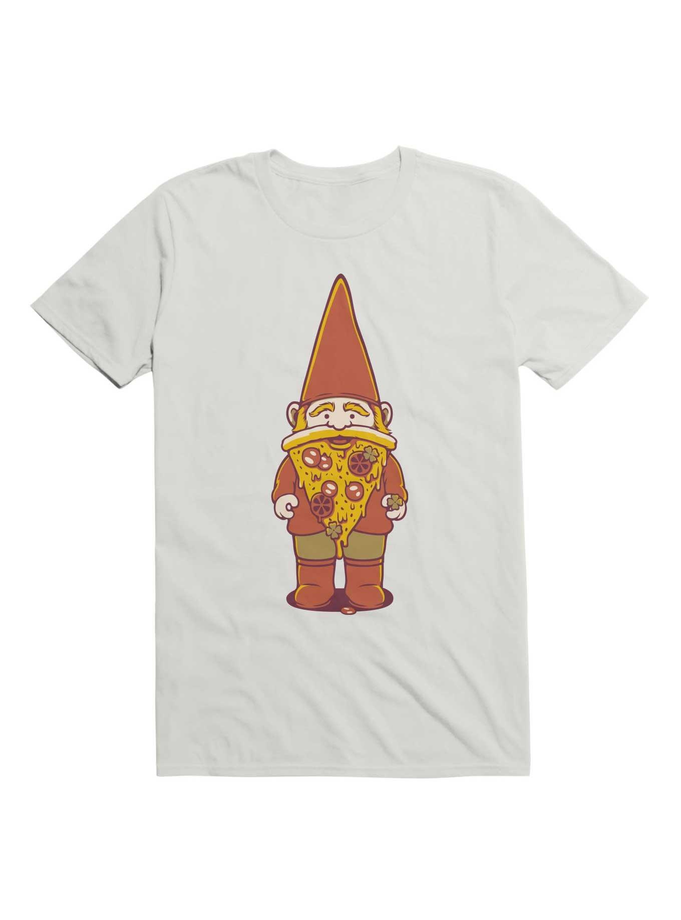 Pizza Gnome T-Shirt, WHITE, hi-res