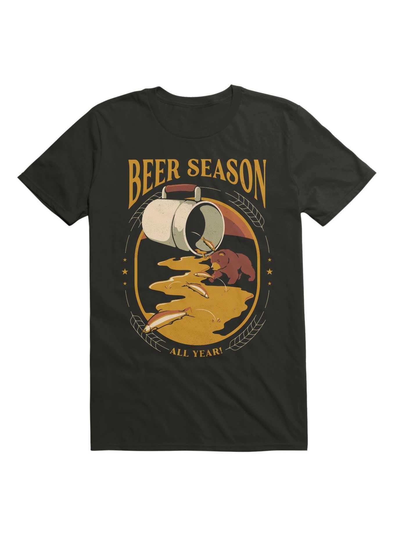 Beer Bear Hunting Salmon T-Shirt, , hi-res