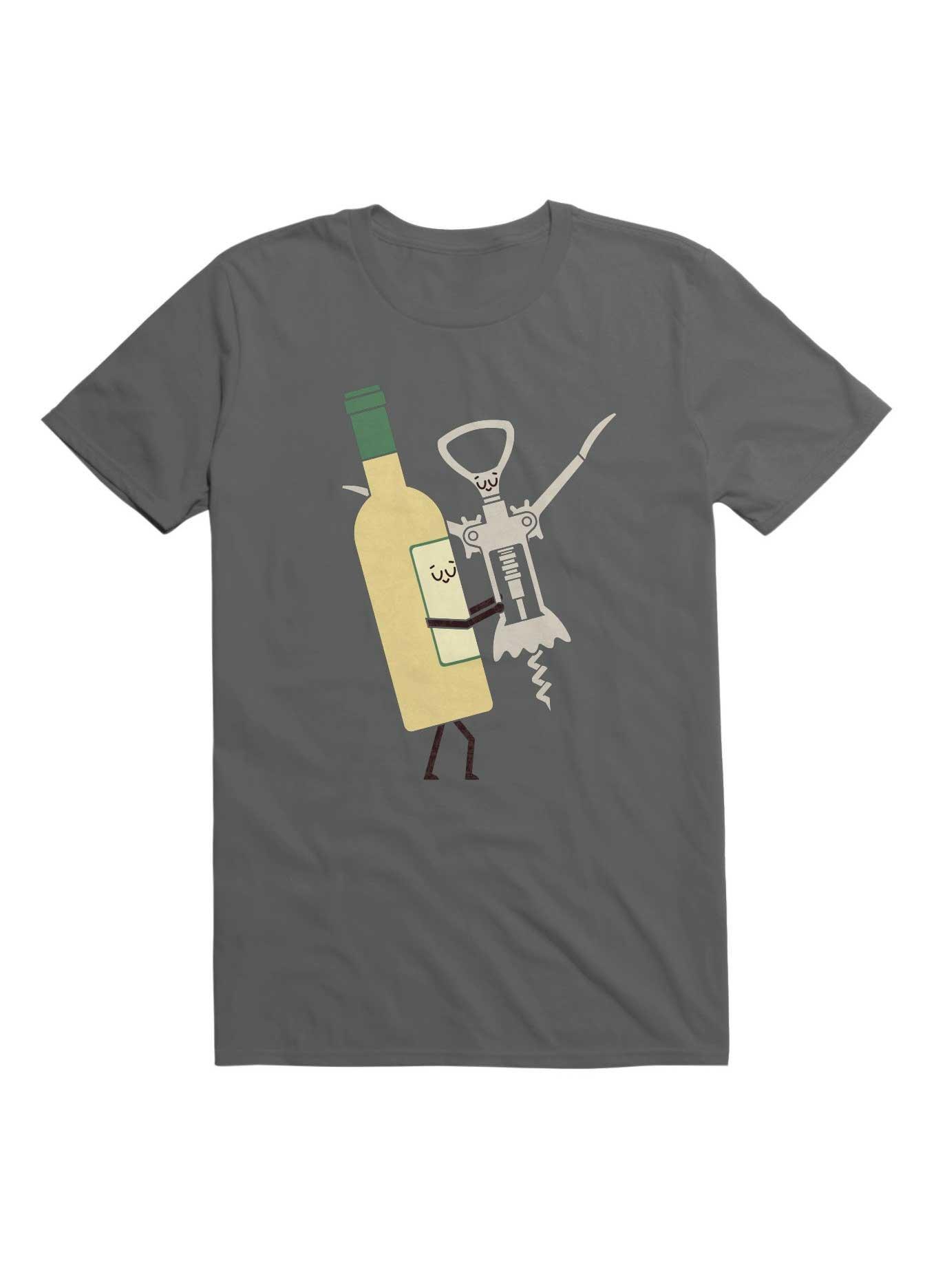 The Time Of My Life Wine And Corkscrew Opener T-Shirt, , hi-res