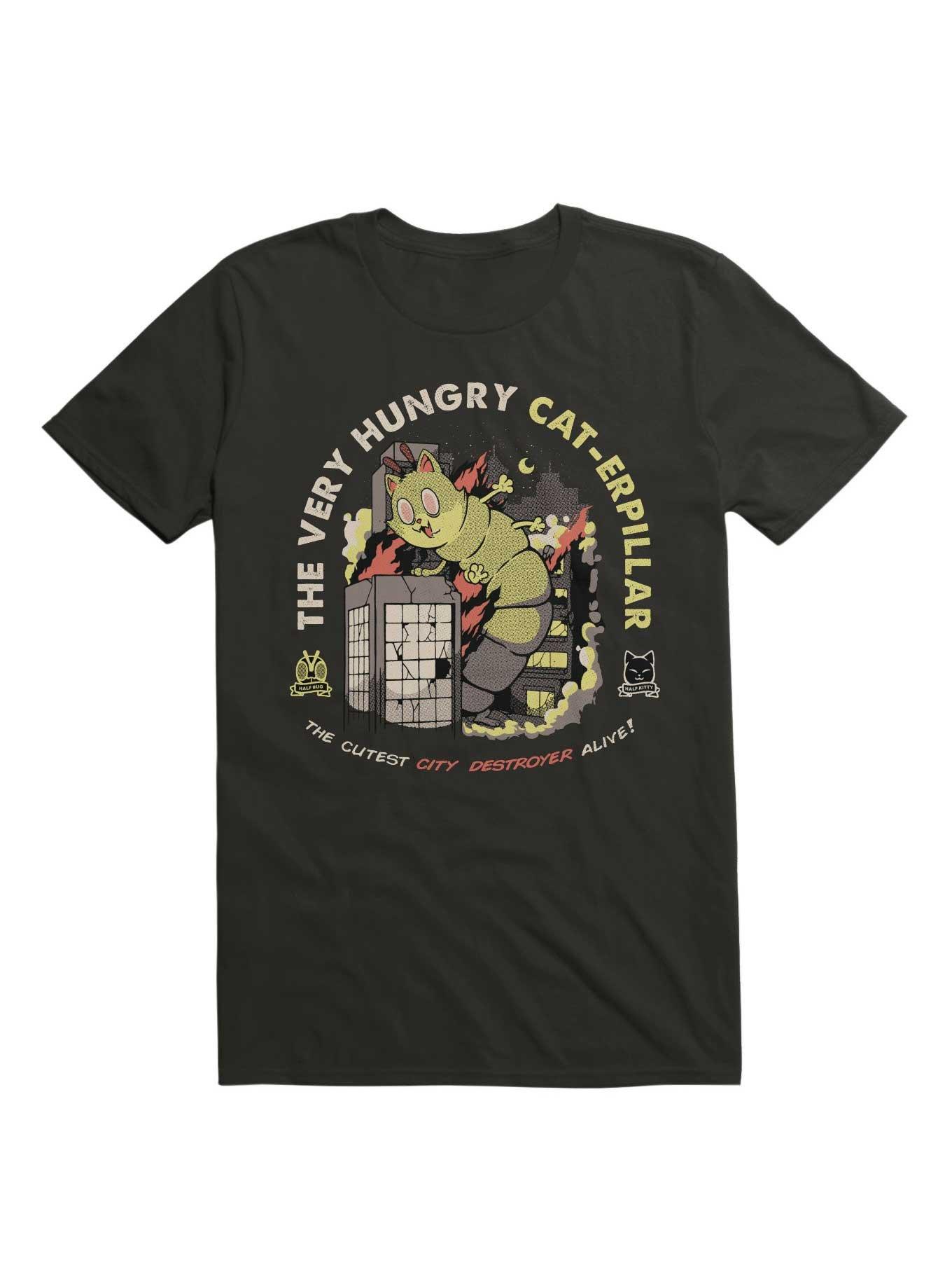A Very Hungry Cat-Erpillar T-Shirt, BLACK, hi-res