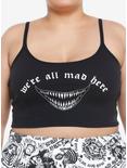 We're All Mad Here Girls Lounge Cami Plus Size, BLACK, hi-res
