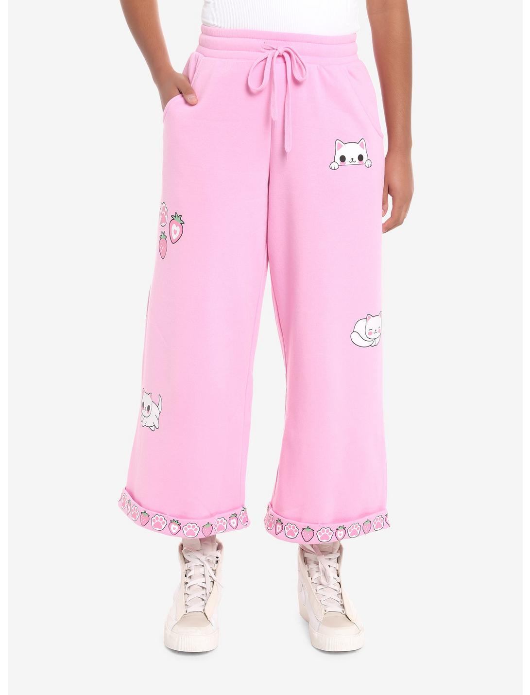 Sweet Society Pink Cat Girls Lounge Pants, PINK, hi-res