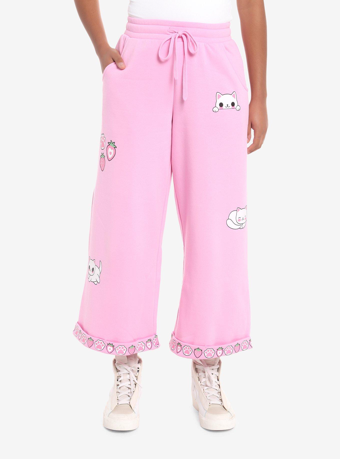 Sweet Society Pink Cat Girls Lounge Pants, PINK, hi-res