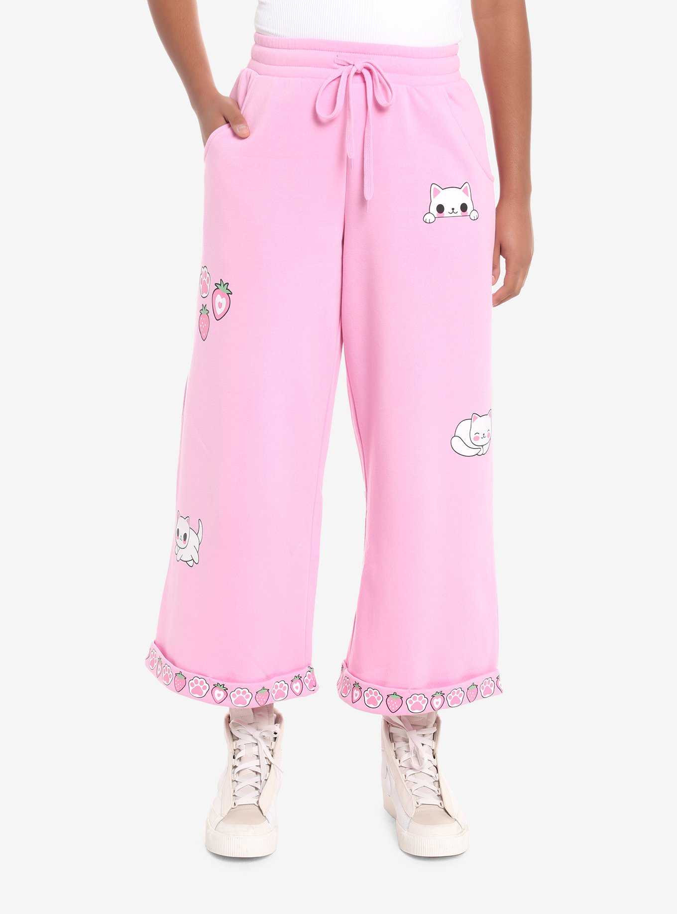 Sweet Society Pink Cat Girls Lounge Pants, , hi-res