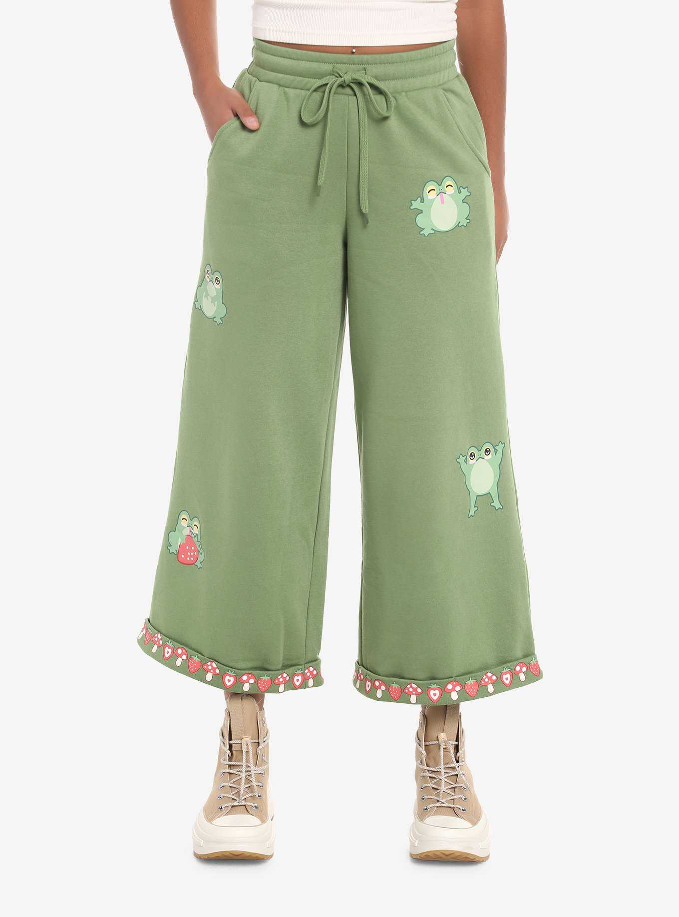 Sweet Society Green Frog Girls Lounge Pants, , hi-res