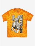 Dragon Ball Z Super Saiyans Orange Tie-Dye T-Shirt, ORANGE, hi-res