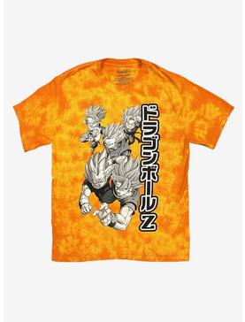 Dragon Ball Z Super Saiyans Orange Tie-Dye T-Shirt, , hi-res