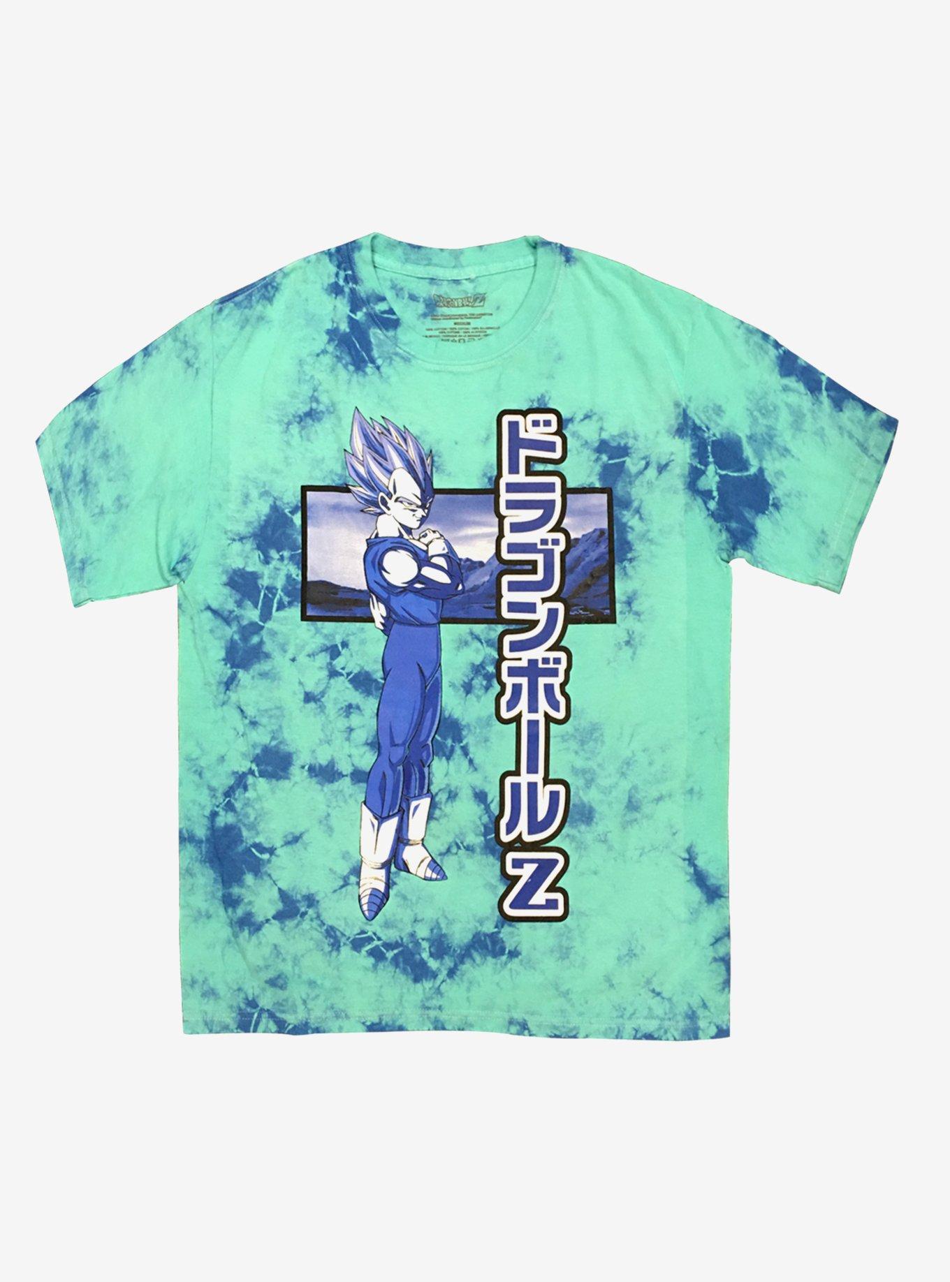 tie dye dragon ball z shirt