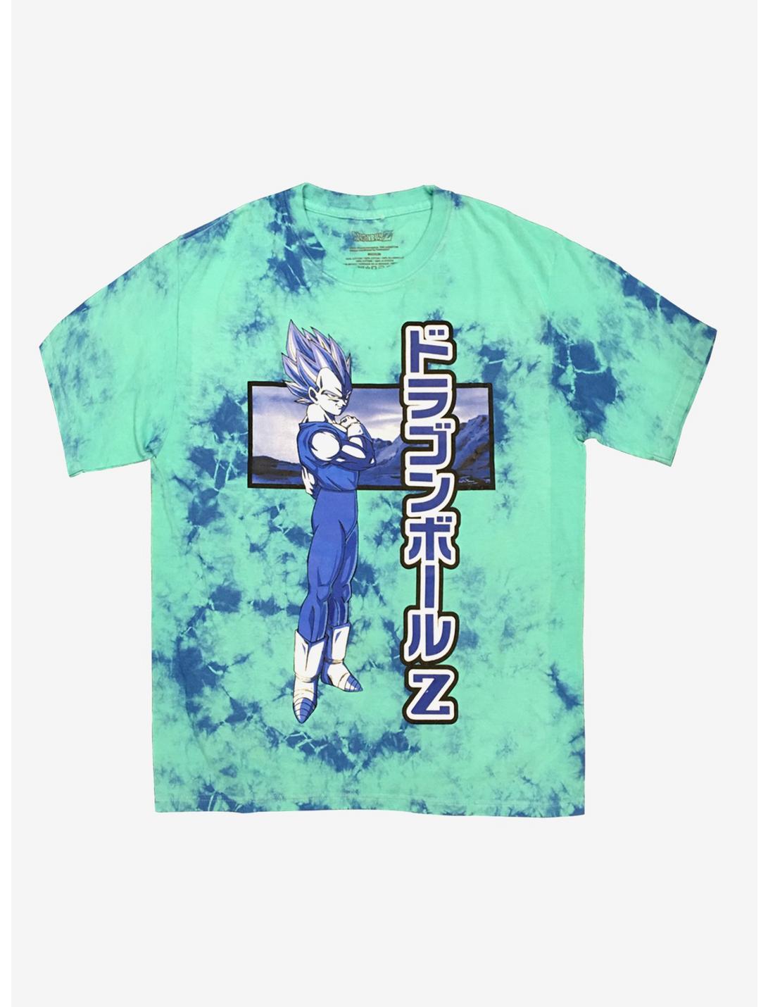 Dragon Ball Z Super Saiyan Vegeta Blue Tie-Dye T-Shirt, BLUE, hi-res