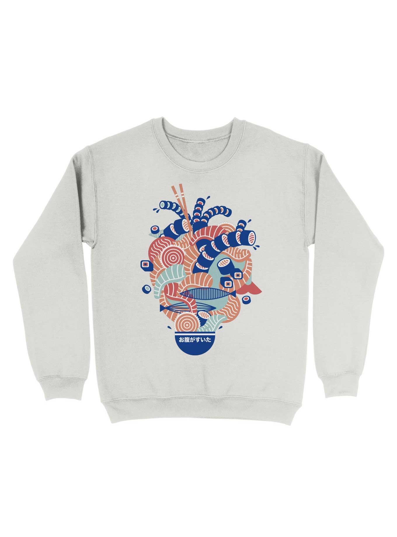 Sushi Heart Food Lover Sweatshirt, , hi-res