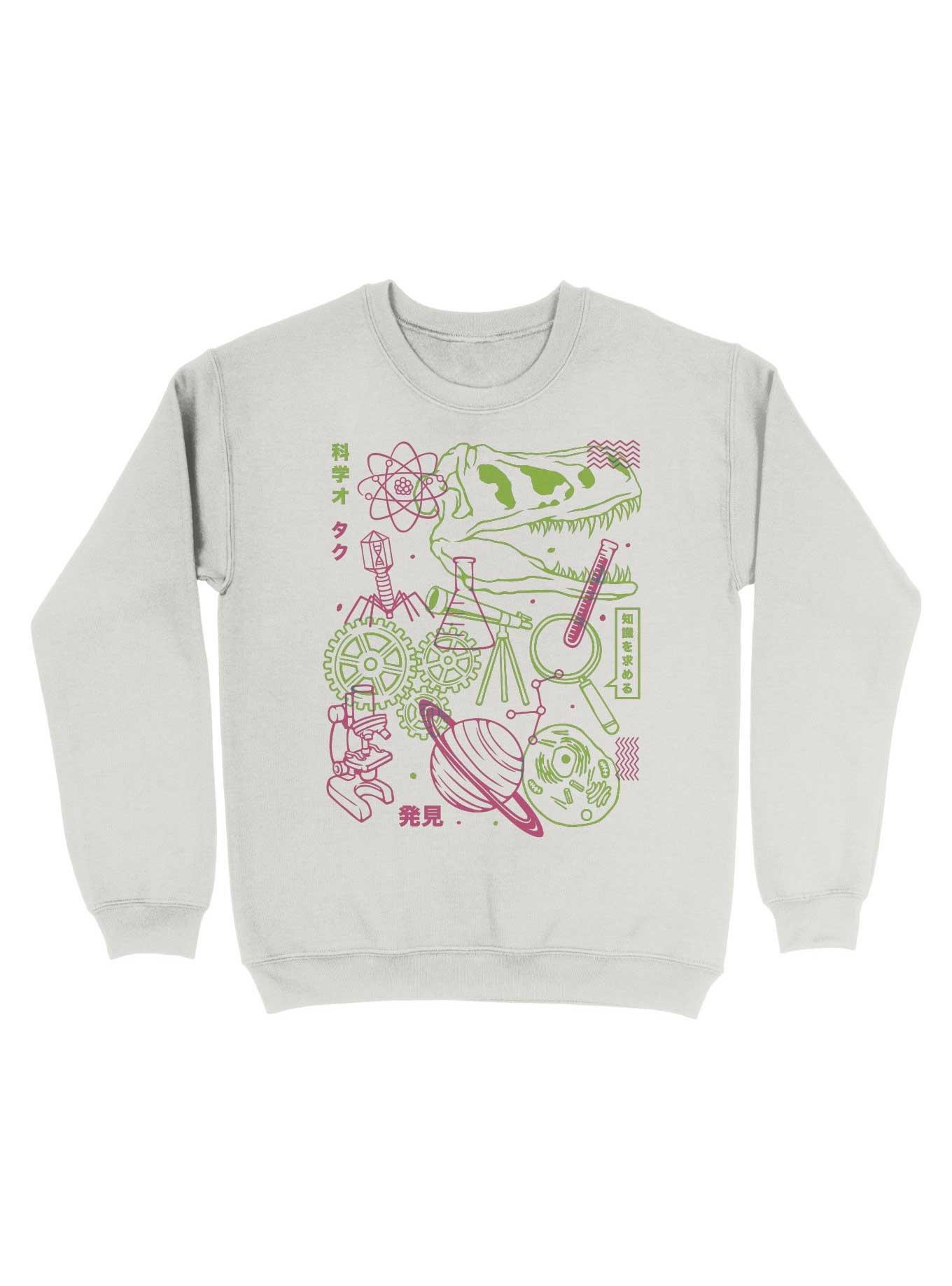 Science Elements Japanese Design Sweatshirt, WHITE, hi-res