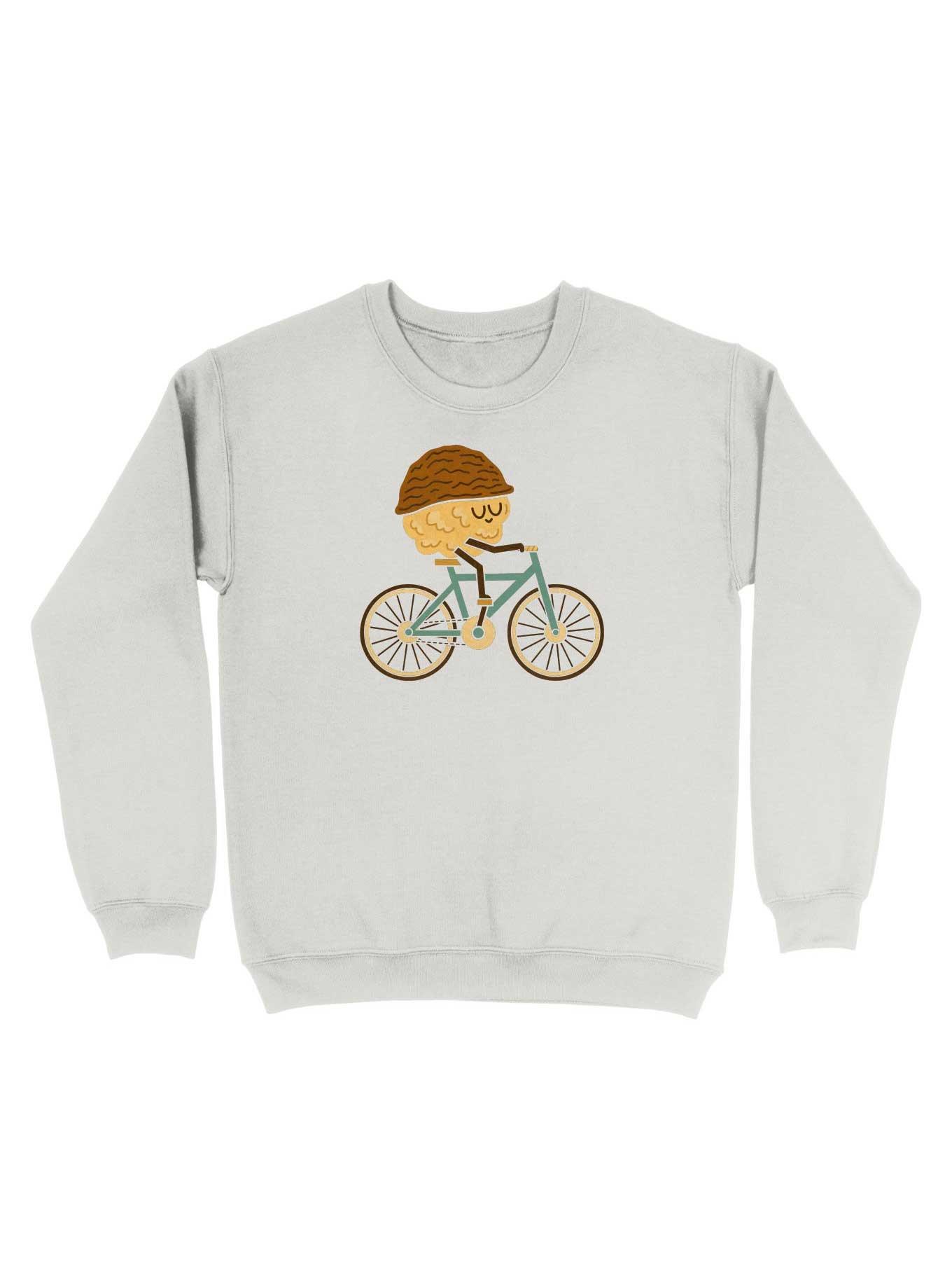 Cycling Nut Sweatshirt, WHITE, hi-res