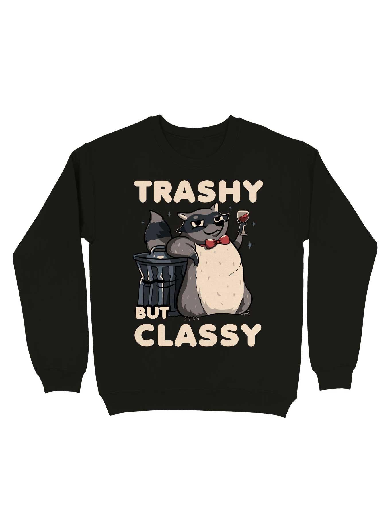 Trashy But Classy Fancy Raccoon Sweatshirt, , hi-res