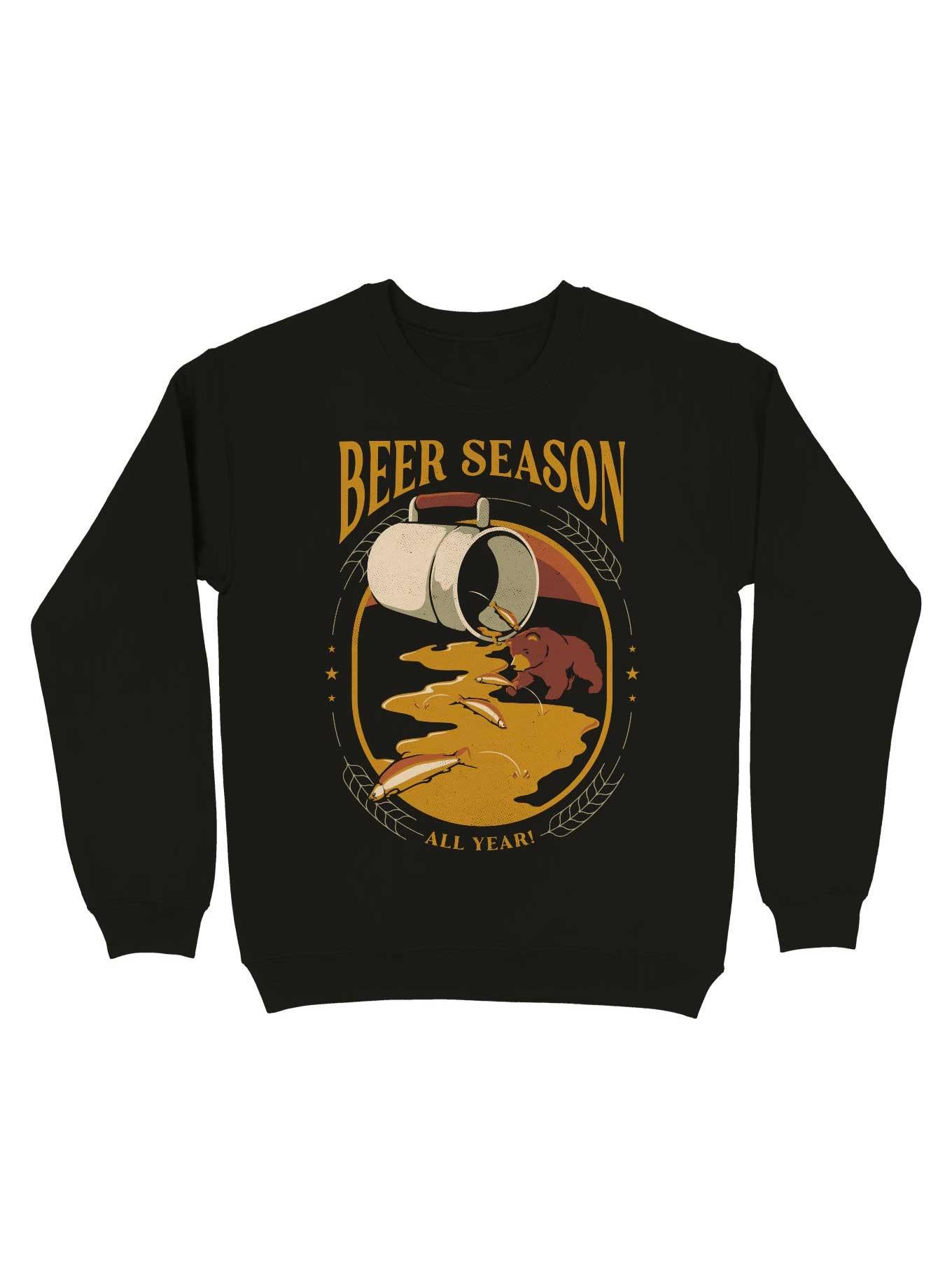Beer Bear Hunting Salmon Sweatshirt, , hi-res