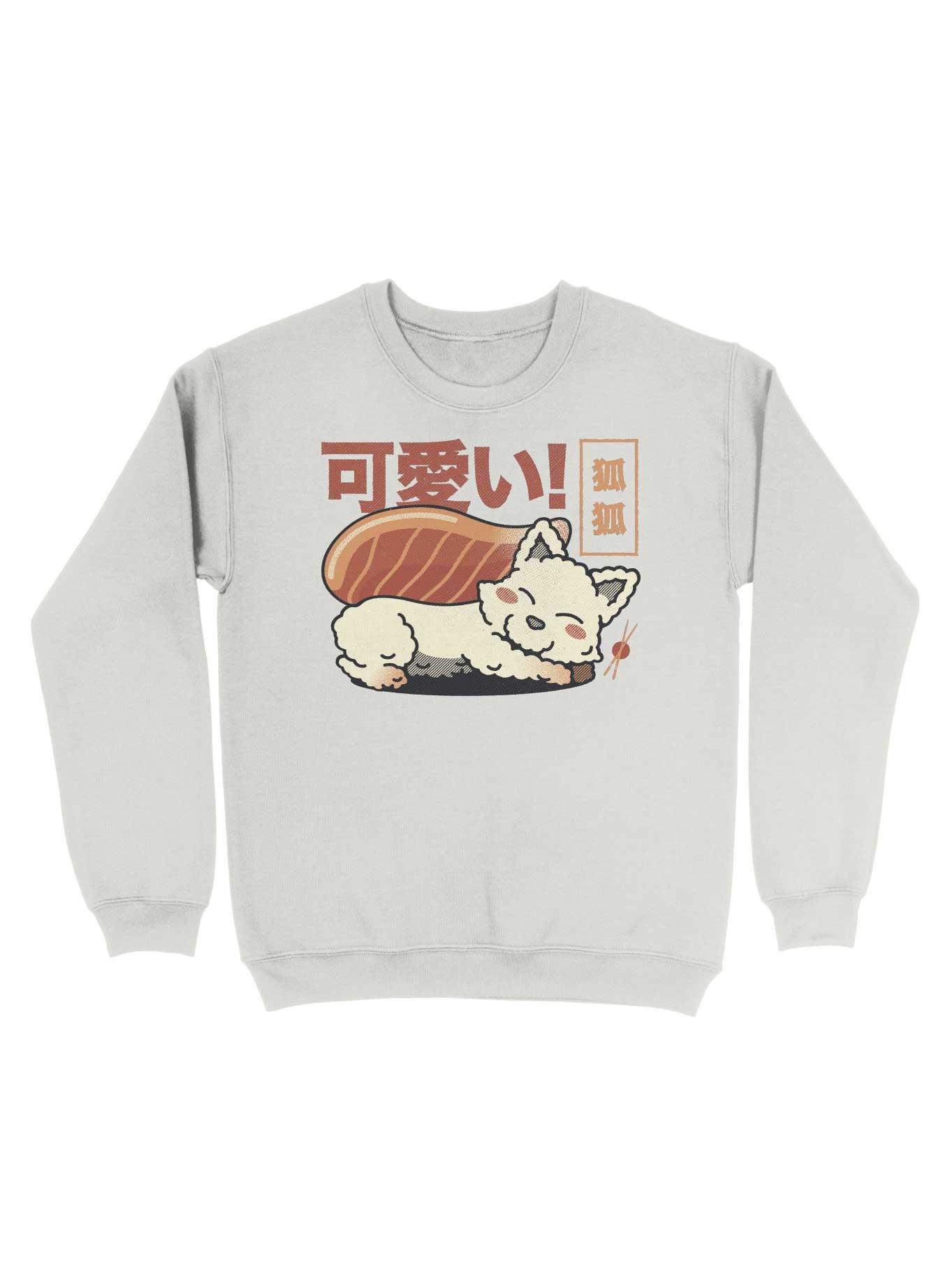 Fox Sushi Salmon Sashimi Sweatshirt, , hi-res