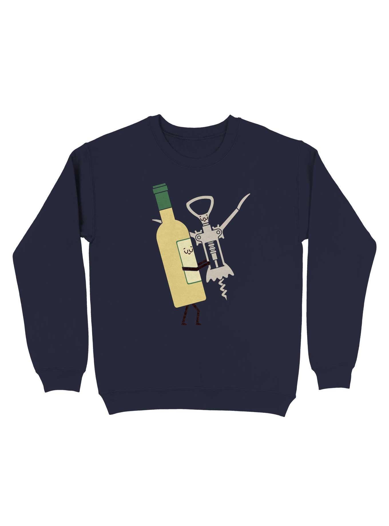 The Time Of My Life Wine And Corkscrew Opener Sweatshirt, , hi-res