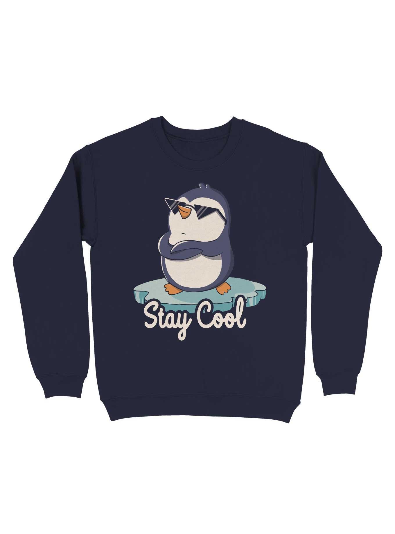 Stay Cool Penguin Sweatshirt, , hi-res
