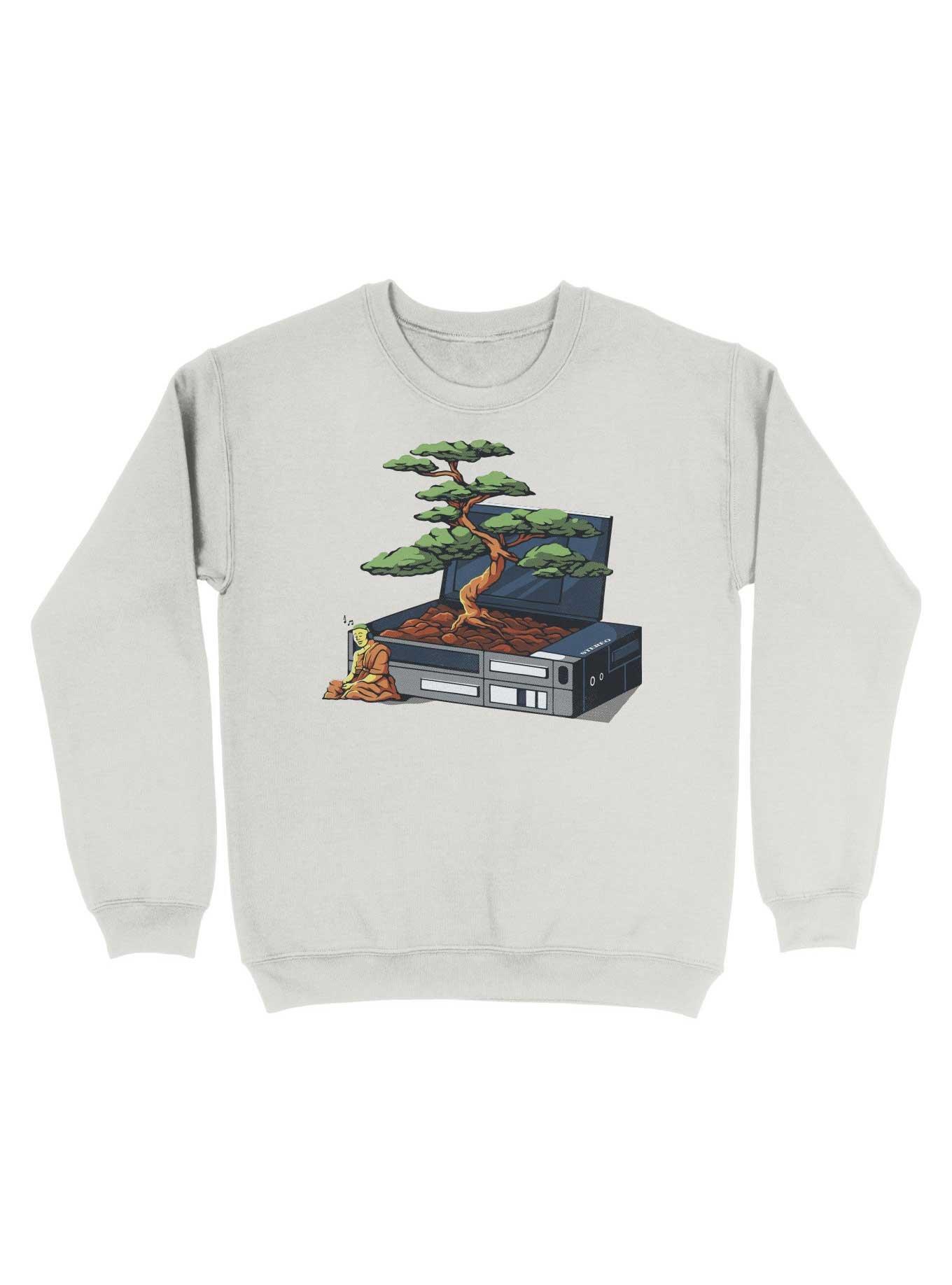 Walkman Bonsai Sweatshirt, WHITE, hi-res