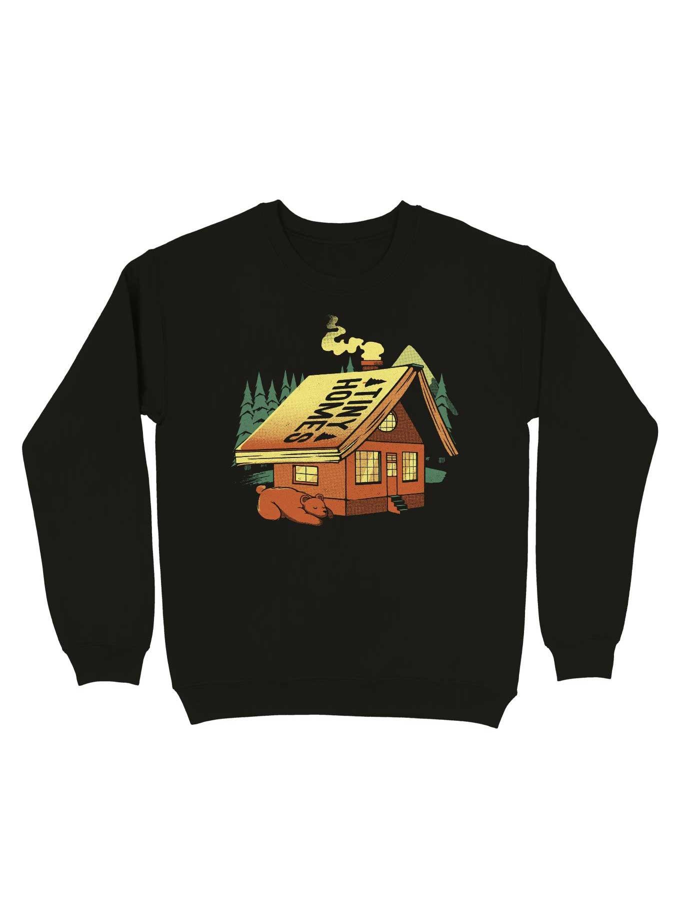 Tiny Homes Cabin In Woods Sweatshirt, BLACK, hi-res