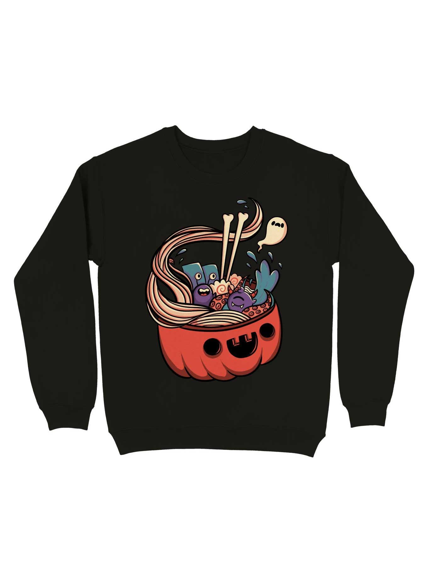 THRDLESS Monster Bowl Halloween Pumpkin Sweatshirt