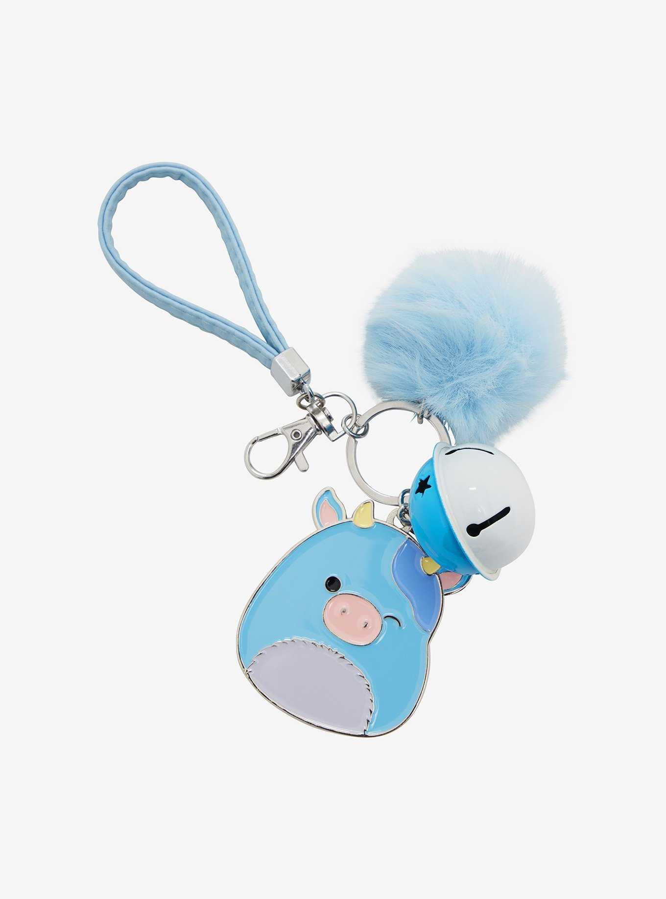 Squishmallows Clayton the Cow Multi-Charm Keychain - BoxLunch Exclusive, , hi-res