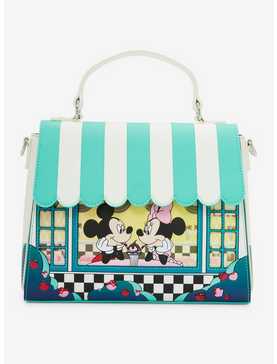 Loungefly Disney Mickey & Minnie Date Night Diner Crossbody Bag, , hi-res