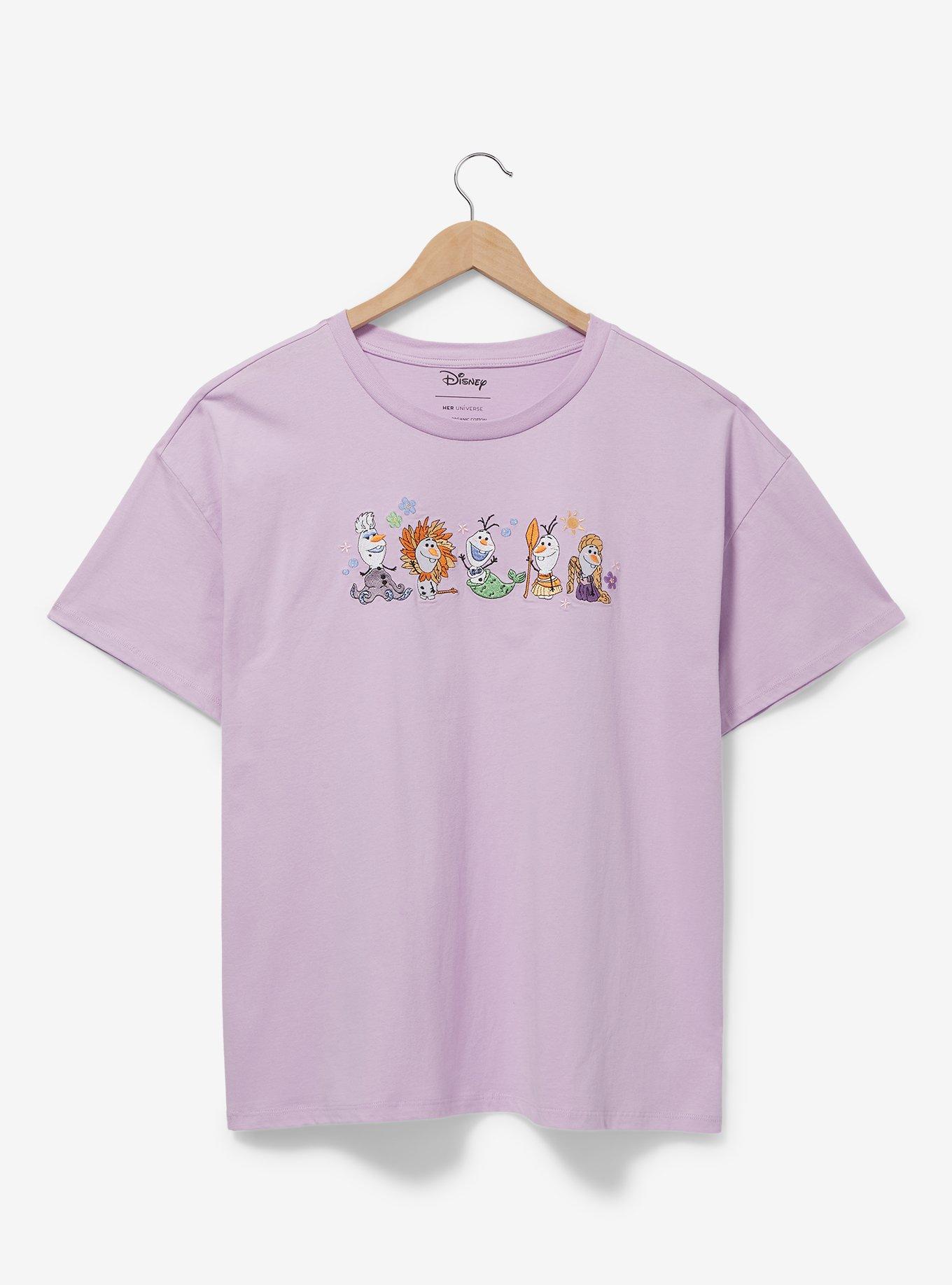 Disney Frozen Olaf Dress-Up Women's T-Shirt - BoxLunch Exclusive, LILAC, hi-res
