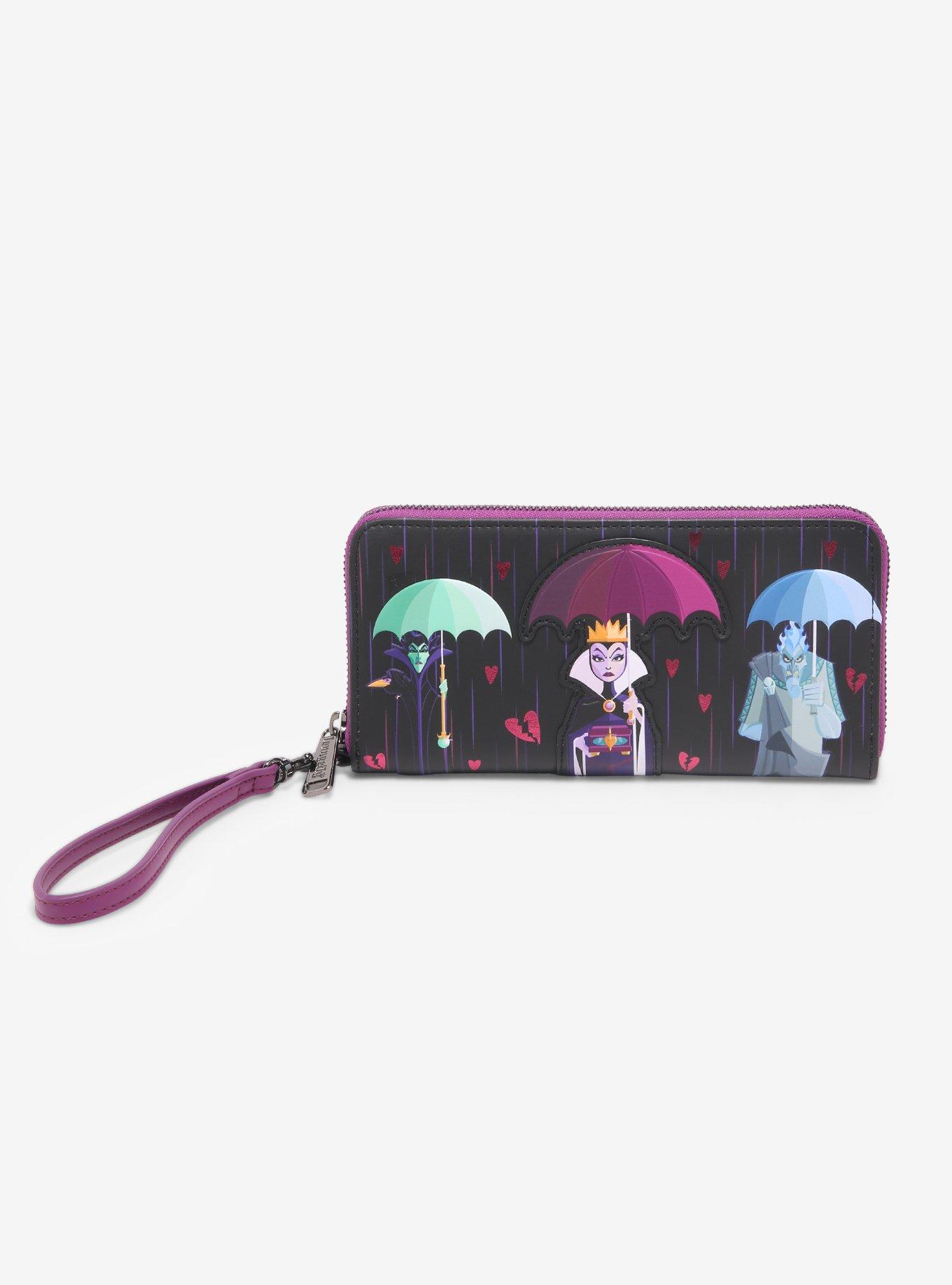 Loungefly Disney Villains Curse Your Hearts Umbrella Wallet, , hi-res