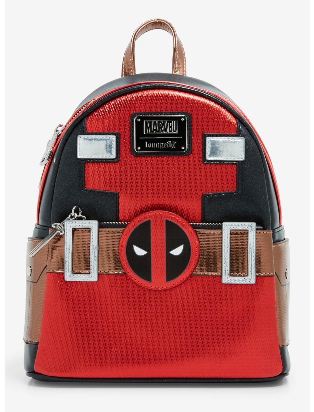 Loungefly Marvel Deadpool Mask Metallic Mini Backpack, , hi-res