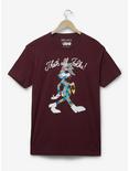 Warner Bros. 100 Looney Tunes Bugs Bunny That's All Folks Portrait Women's T-Shirt - BoxLunch Exclusive, MAROON, hi-res